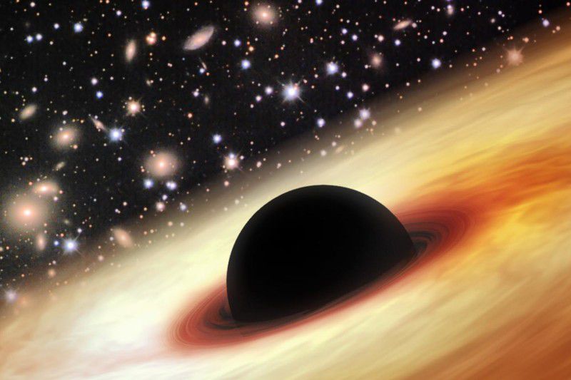 Астрономы обнаружили гигантскую черную дыру на заре развития Вселенной