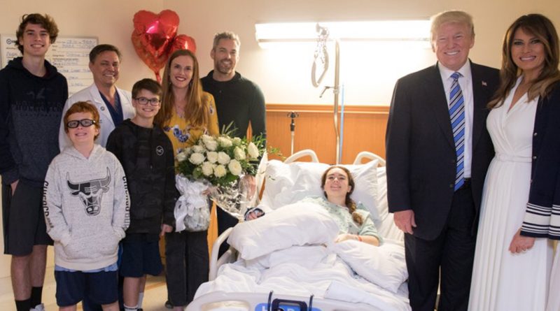 Трамп посетил в госпитале жертв стрельбы во Флориде