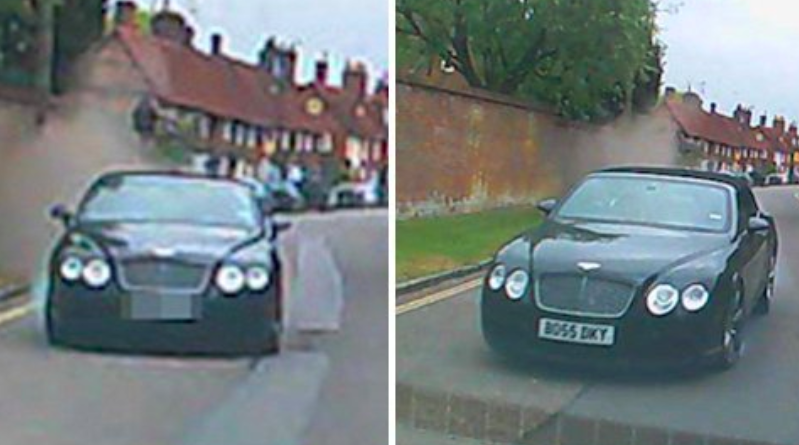Видео: водитель Bentley врезался в пенсионера и скрылся с места преступления