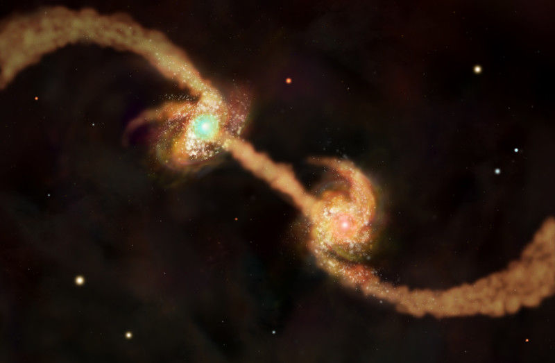Темная материя в галактиках управляет ростом черных дыр, говорят астрономы