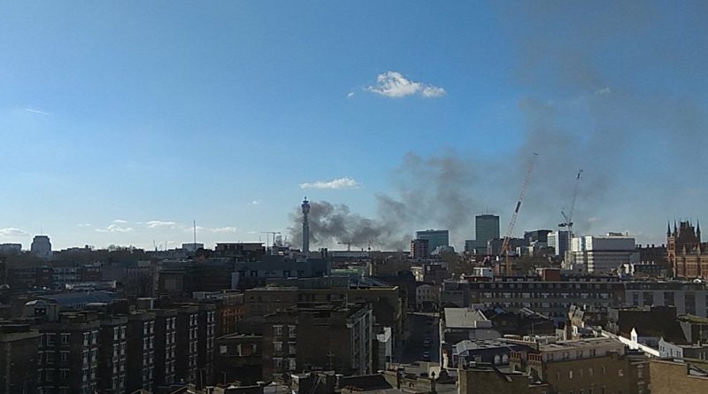 Пожар на Грейт-Портленд-стрит в центре Лондона: на место происшествия прибыли более 50-ти пожарных