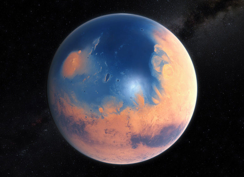 Марс: планета, потерявшая однажды целый океан жидкой воды