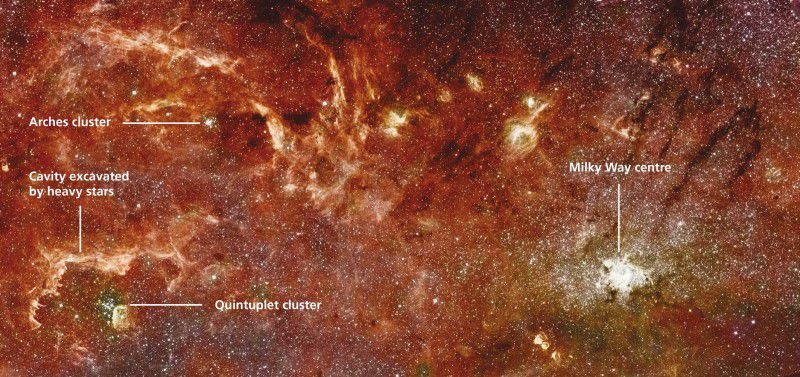 Пылевые диски не разрушаются вблизи массивных звезд у центра Млечного пути