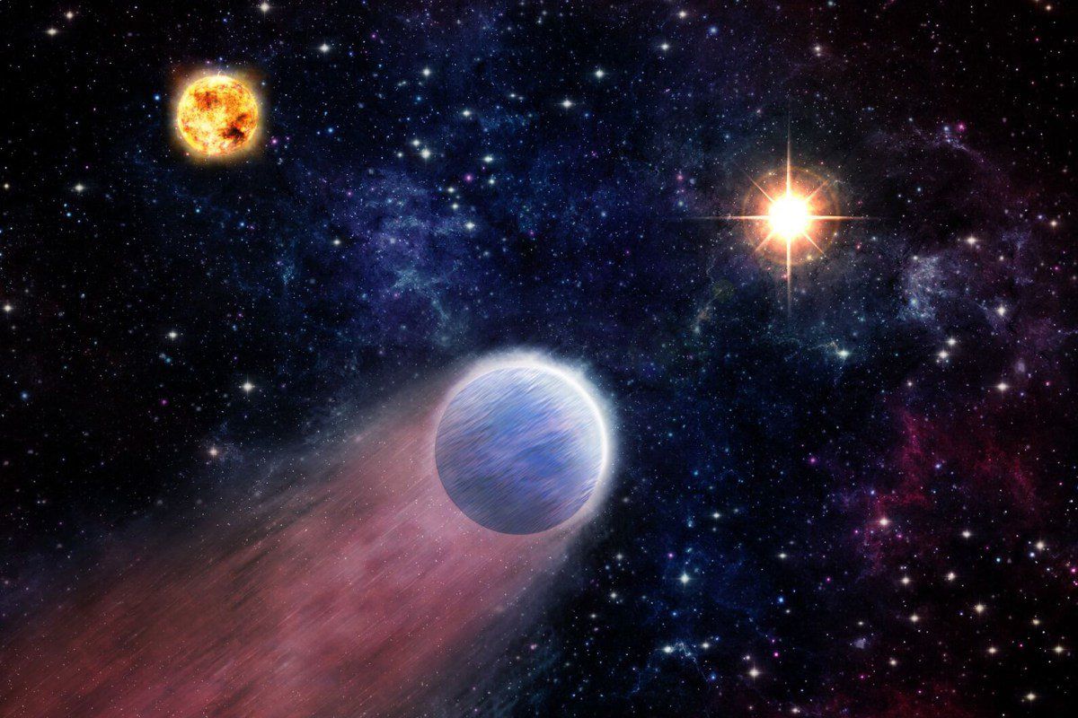 Выбросы со стороны черных дыр превращают супернептуны в каменистые планеты
