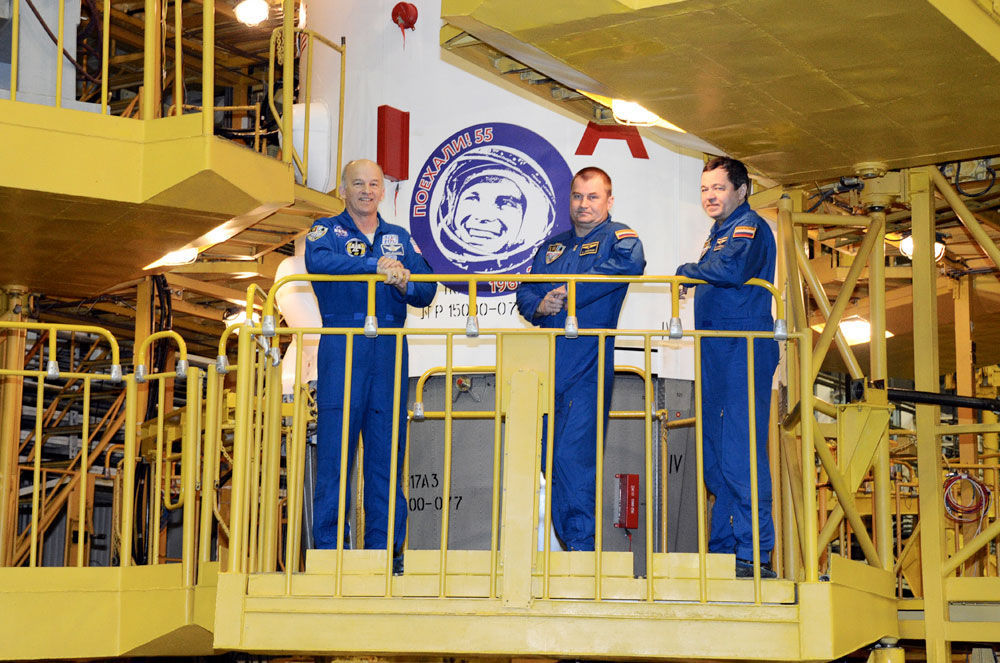 Космонавты отправятся к МКС с изображением Юрия Гагарина на обшивке ракеты