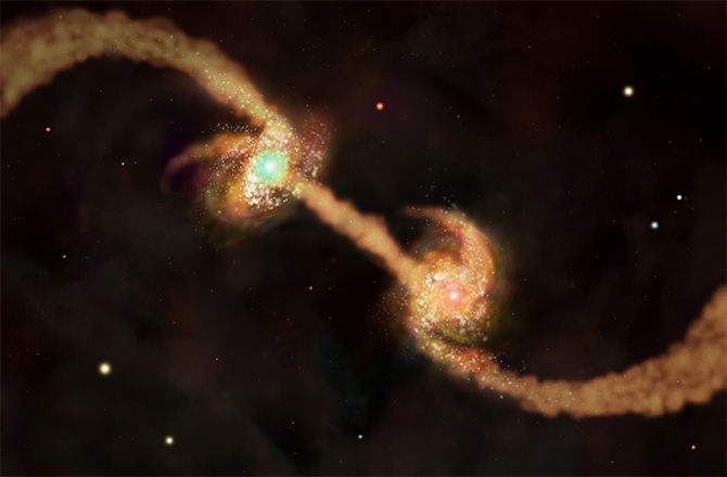 Черные дыры растут за счет темной материи