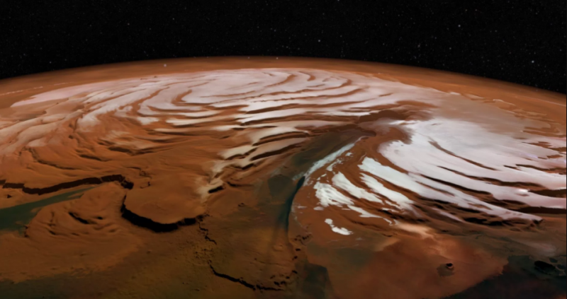 Ученые смоделировали зимний сезон на Марсе