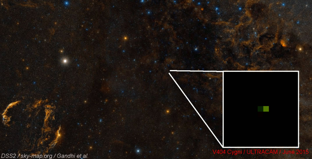 Астрономы наблюдают, как черная дыра разражается красными вспышками