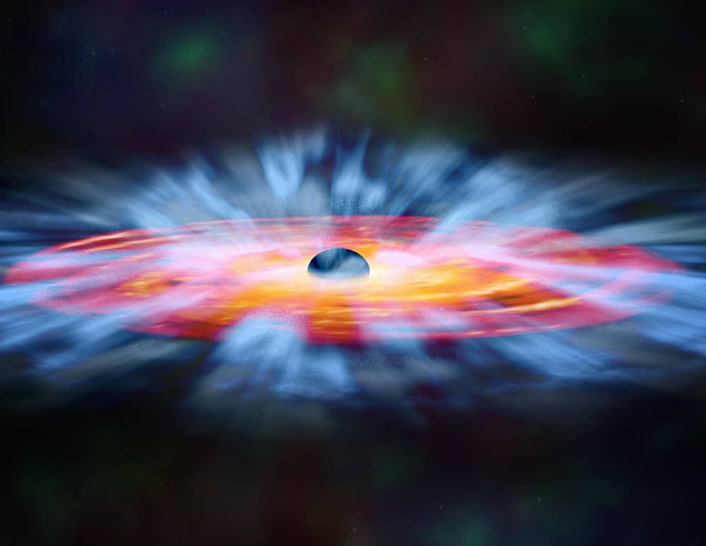 Астрономы открывают сверхвысокоскоростные ветры близ сверхмассивной черной дыры
