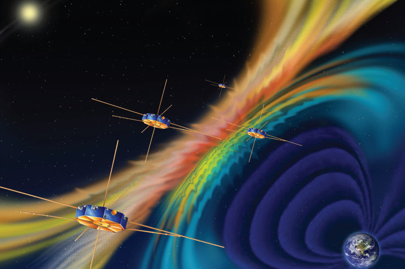 Спутники НАСА на орбите готовы начать изучение магнитного пересоединения