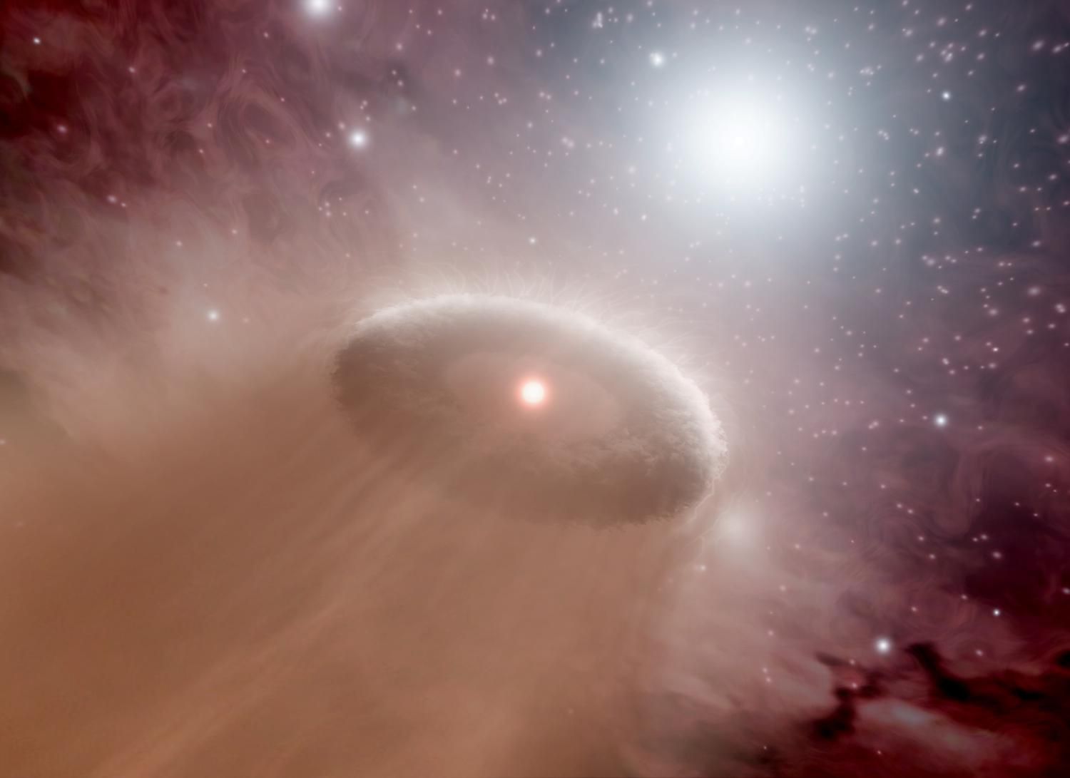 Тусклые звезды способны «испарять» протопланетные диски соседних звезд