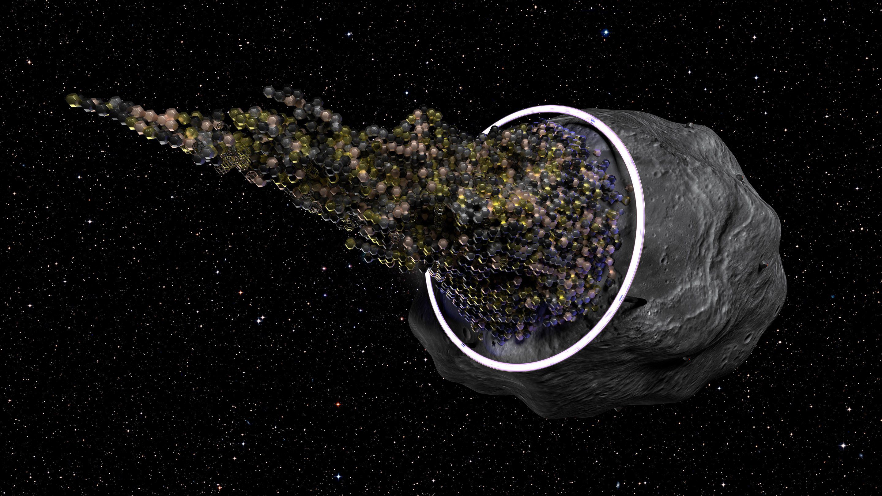 Проект космического корабля, выполненного из астероида, получает новое развитие