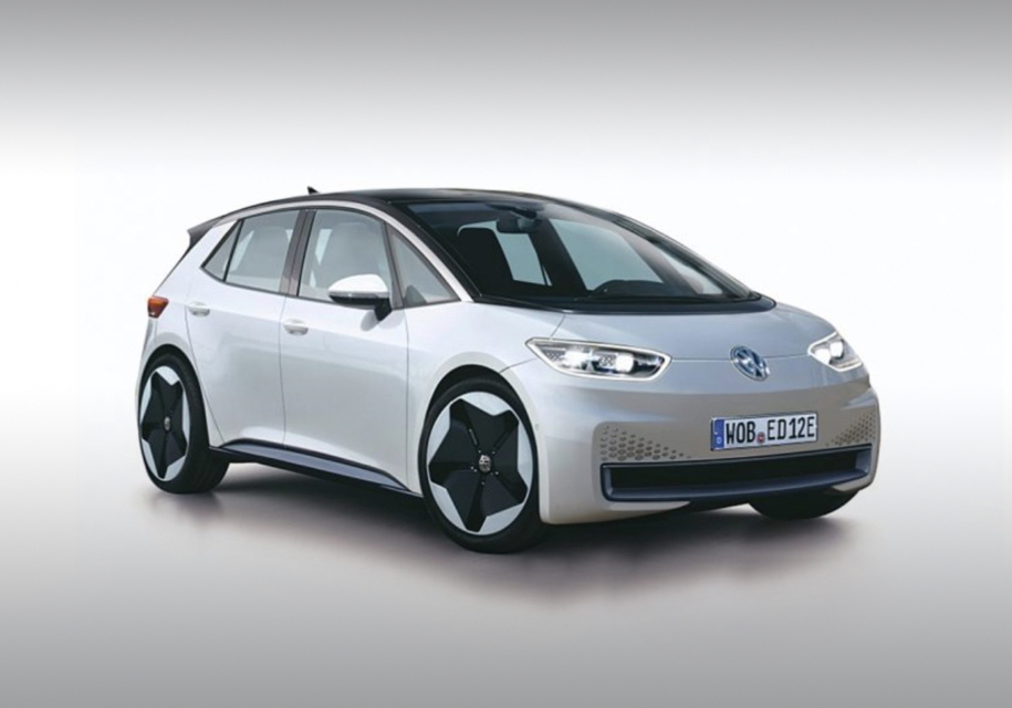 Первое изображение нового электрокара Volkswagen появилось в сети