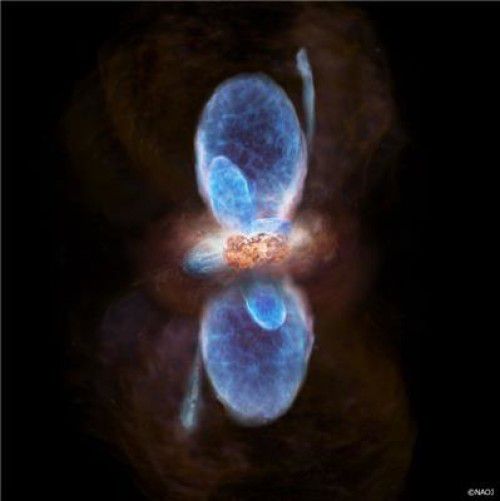 Радиотелескоп ALMA «разглядел» рождение двух звезд-гигантов
