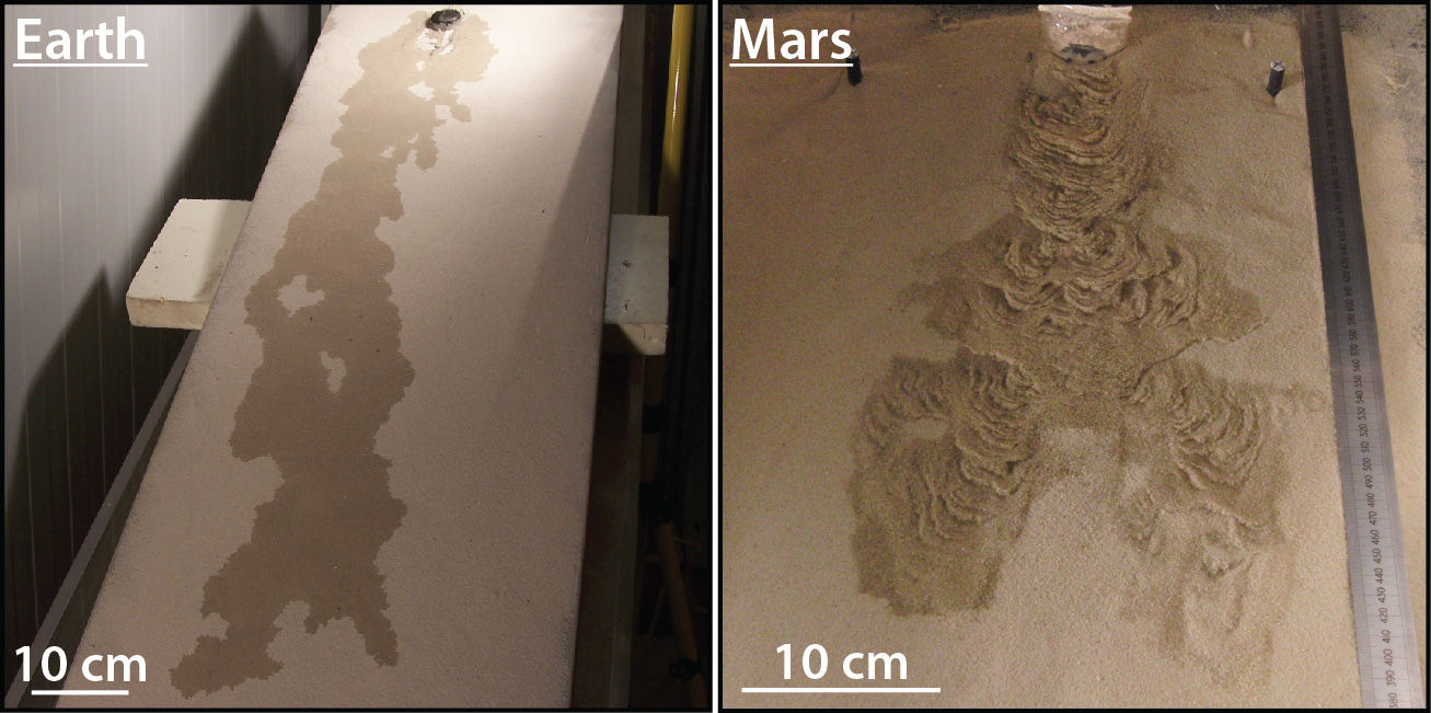 Загадочные полосы на марсианских склонах могли быть сформированы кипящей водой