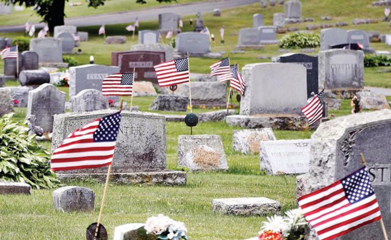 В США сурки воруют флаги с кладбища