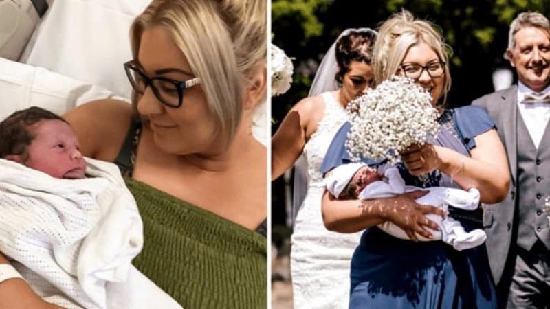 Женщина пришла на свадьбу сестры с младенцем на руках через несколько часов после родов