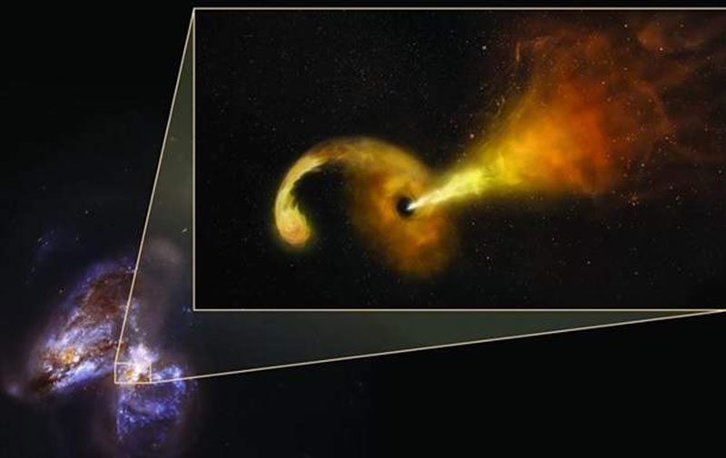 Ученые продемонстрировали фото звезды, поглащаемой черной дырой