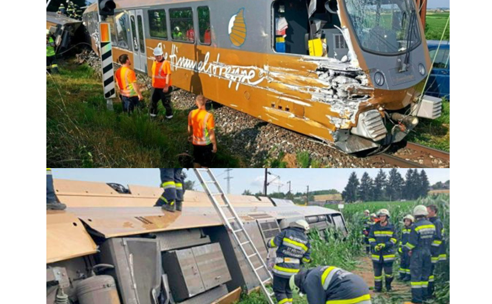 В Австрии перевернулся поезд: среди пострадавших есть дети