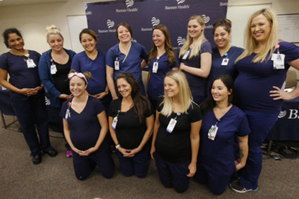 Курьез в американской больнице: одновременно забеременели 16 медсестер