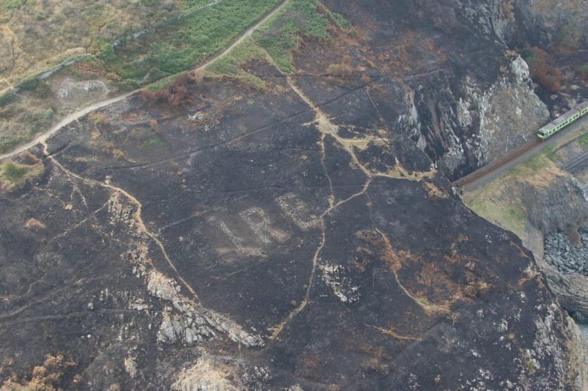 В Ирландии благодаря лесным пожарам удалось обнаружить послание Второй мировой войны