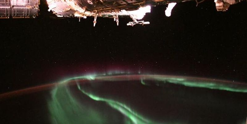 Немецкий астронавт поделился фото северного сияния из космоса