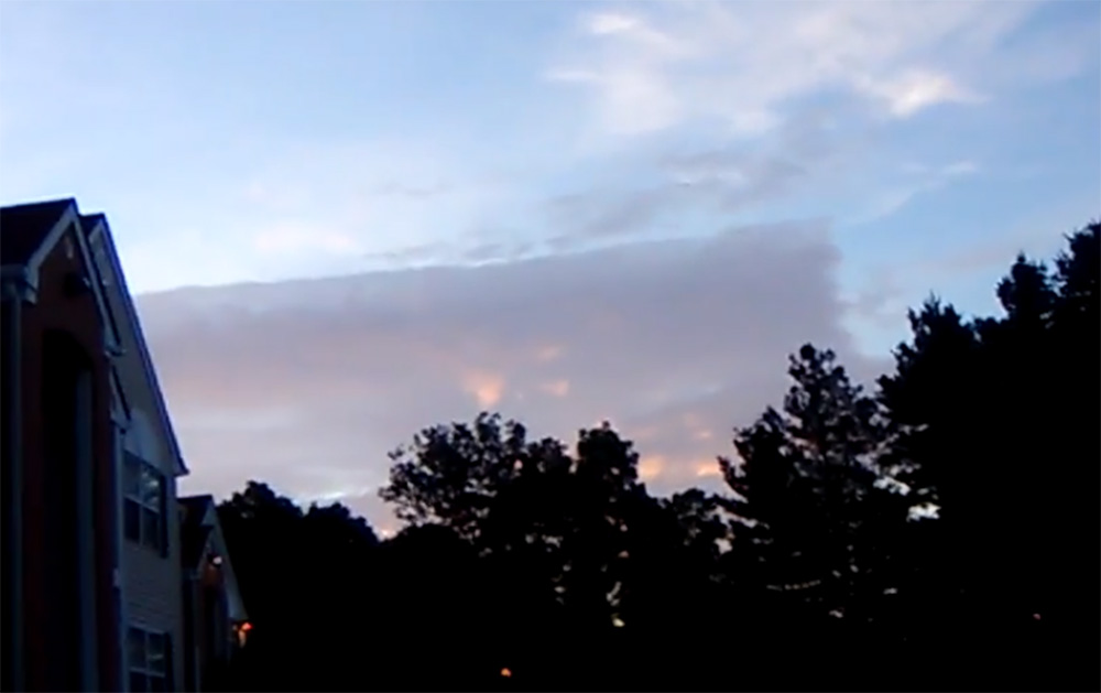 В Вирджинии засняли квадратное облако (видео)