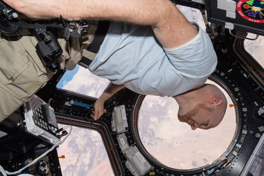 Немецкий астронавт Александр Герст заткнул дыру на МКС пальцем