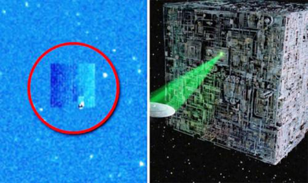 На снимках NASA возле Солнца обнаружен таинственный кубический НЛО